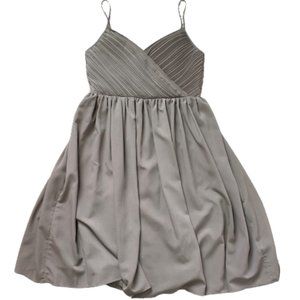 Banana Republic Gray Pleated Crepe Dress Size 10